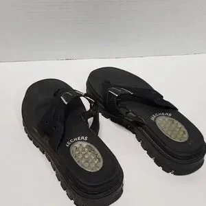 Skechers G-Tech Chunky Black Jammers‎ mens size 8 90s to Y2K Vtg Y2K Skechers Jammers Mens Sz 10.5 Platform Grunge Chunky  main image 3